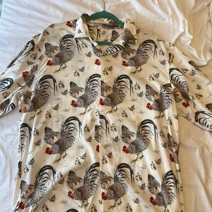 Rooster shirt Size L